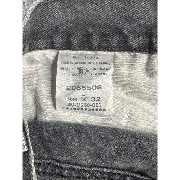 Vintage Lee Jeans 36x32 Black Denim Straight Fit - Picture 3 of 16